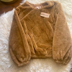 Brand New Faux fur top